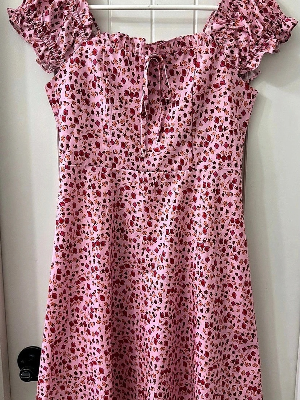 RIHOAS Floral Mini Dress in Pink Size XS Like New